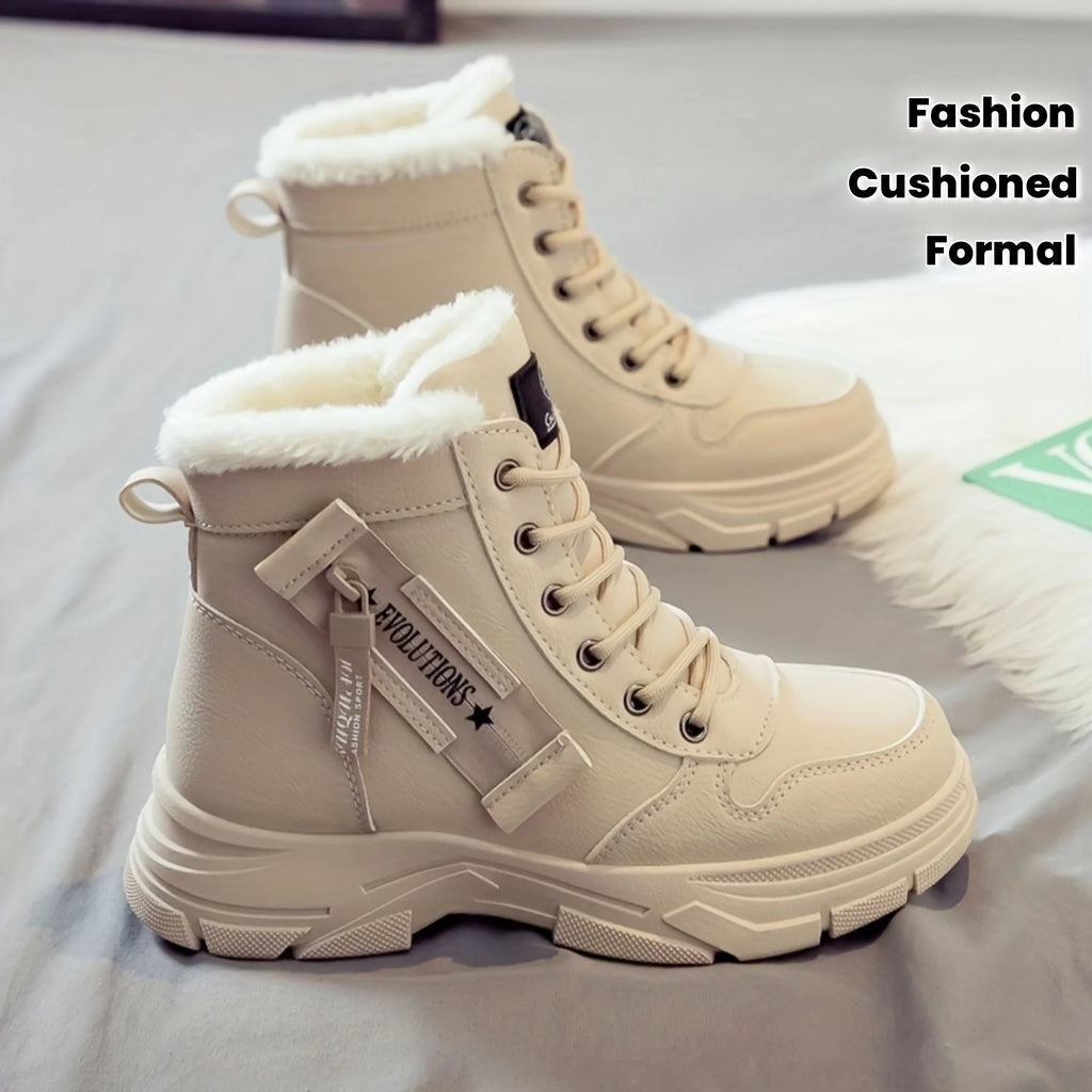 Women'S Ankle Boot, Short Boot, Winter Boot with Thick Lining and Insulation, Stylish and Versatile, Thick-Soled Winter Boot