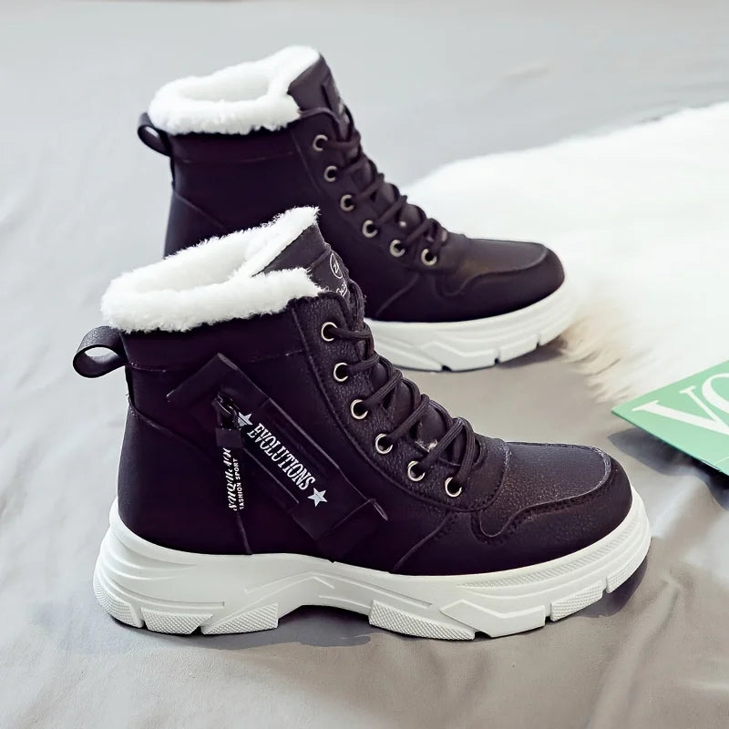 Women'S Ankle Boot, Short Boot, Winter Boot with Thick Lining and Insulation, Stylish and Versatile, Thick-Soled Winter Boot