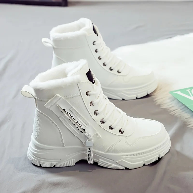 Women'S Ankle Boot, Short Boot, Winter Boot with Thick Lining and Insulation, Stylish and Versatile, Thick-Soled Winter Boot